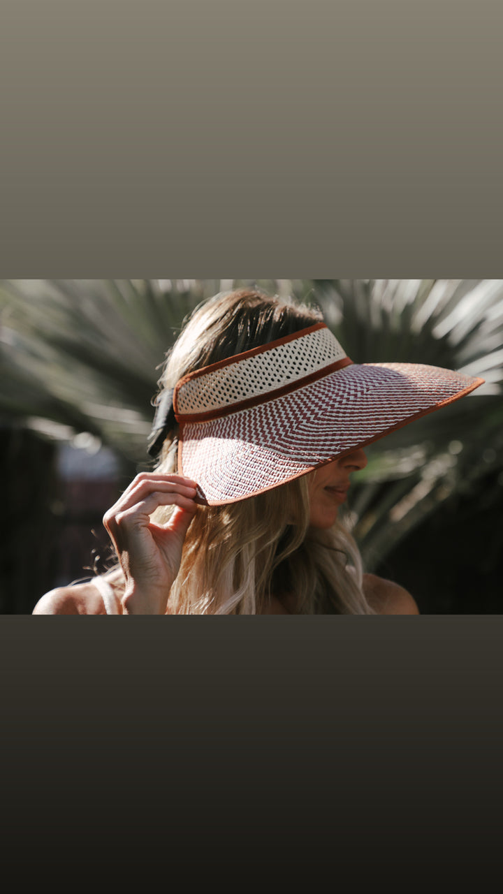 Freya - Magnolia Visor in Rust