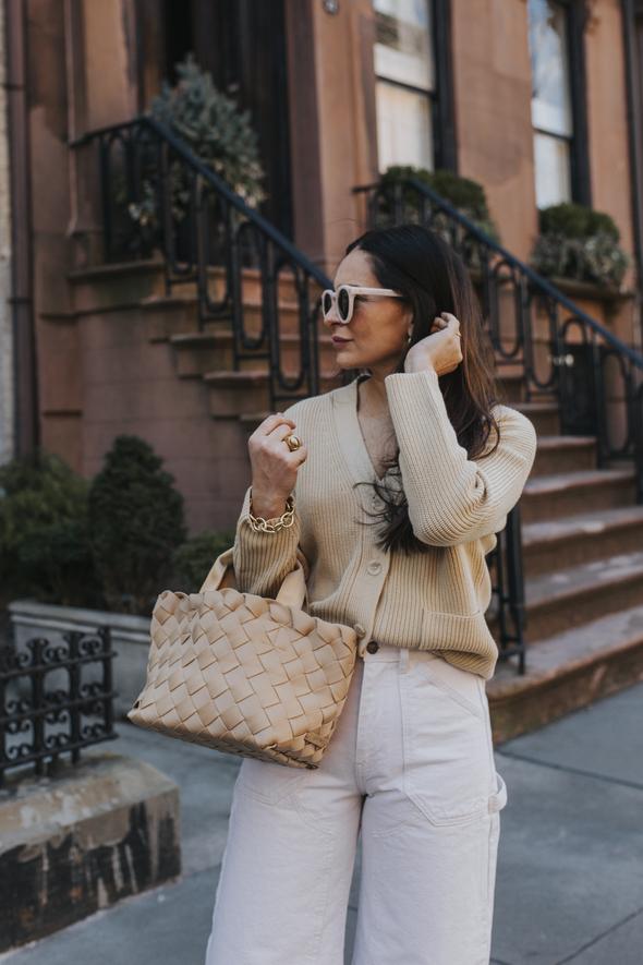Naghedi - Tangier Mini Tote in Ecru