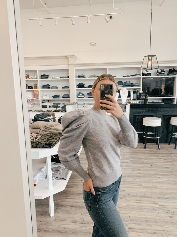 Ulla Johnson - Marin Pullover Sweater in Light Heather Grey | Blond Genius
