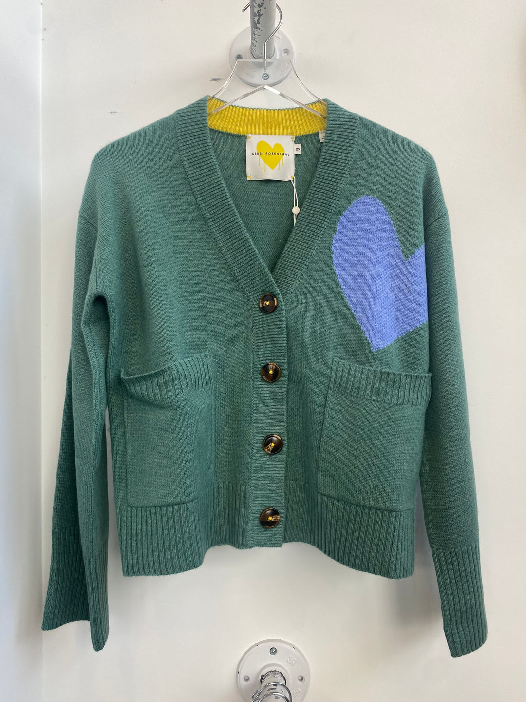 Kerri Rosenthal - Max Heart Ricki Cardi in Moss