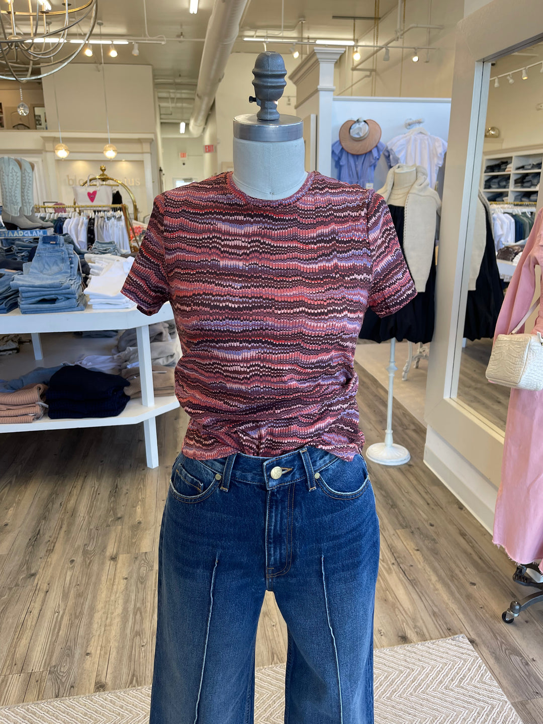 Ulla Johnson - Estelle T-Shirt in Purple Sapphire