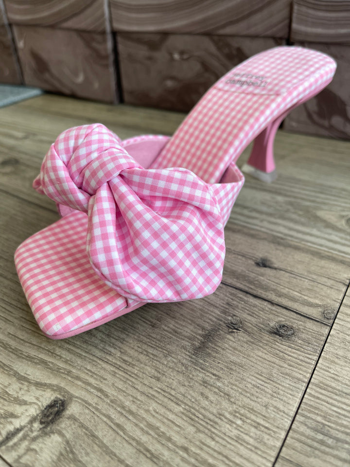 Jeffrey Campbell - Mr. Big Bow in Pink Gingham