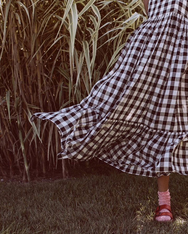The Great - The Dainty Dress in Black & Cream Gingham