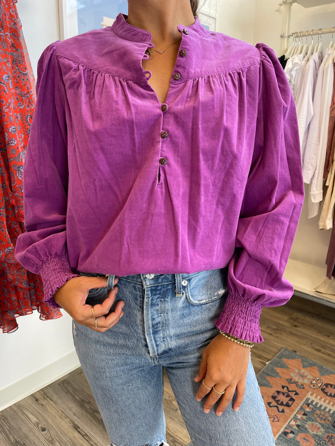 Xirena - Emilia Shirt in Violet Cord