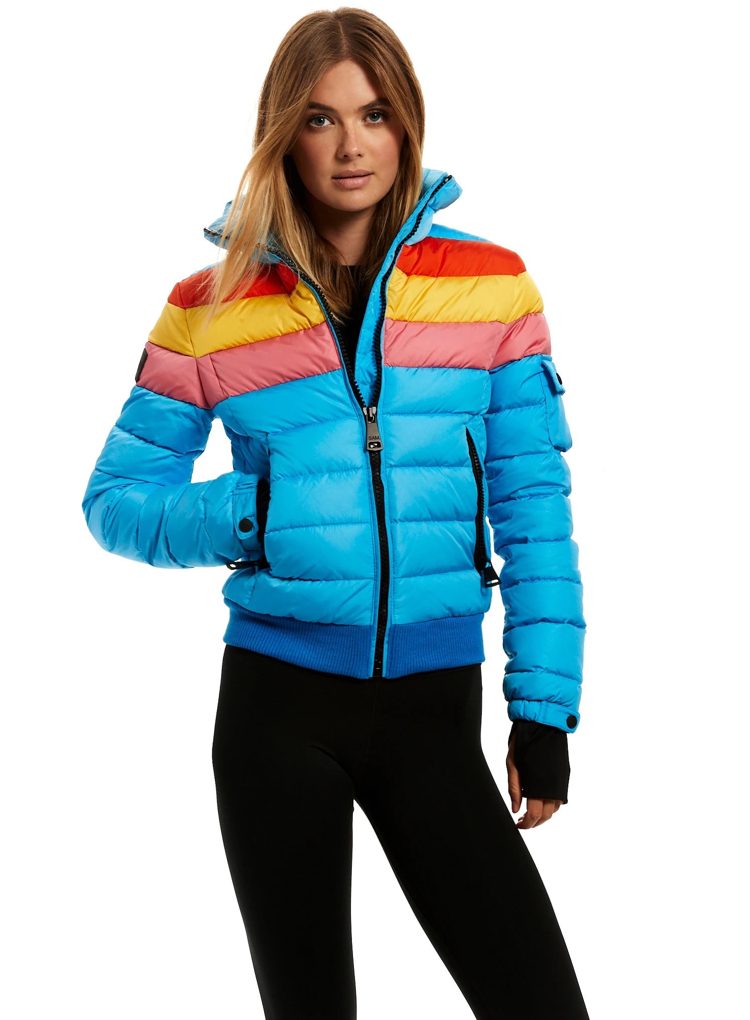 SAM Starburst Jacket in Matte Blue Blond Genius