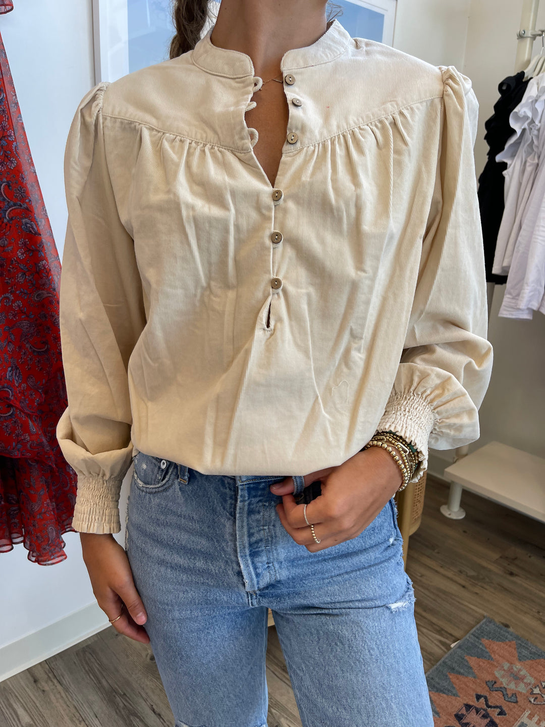 Xirena - Emilia Shirt in Cream Cord