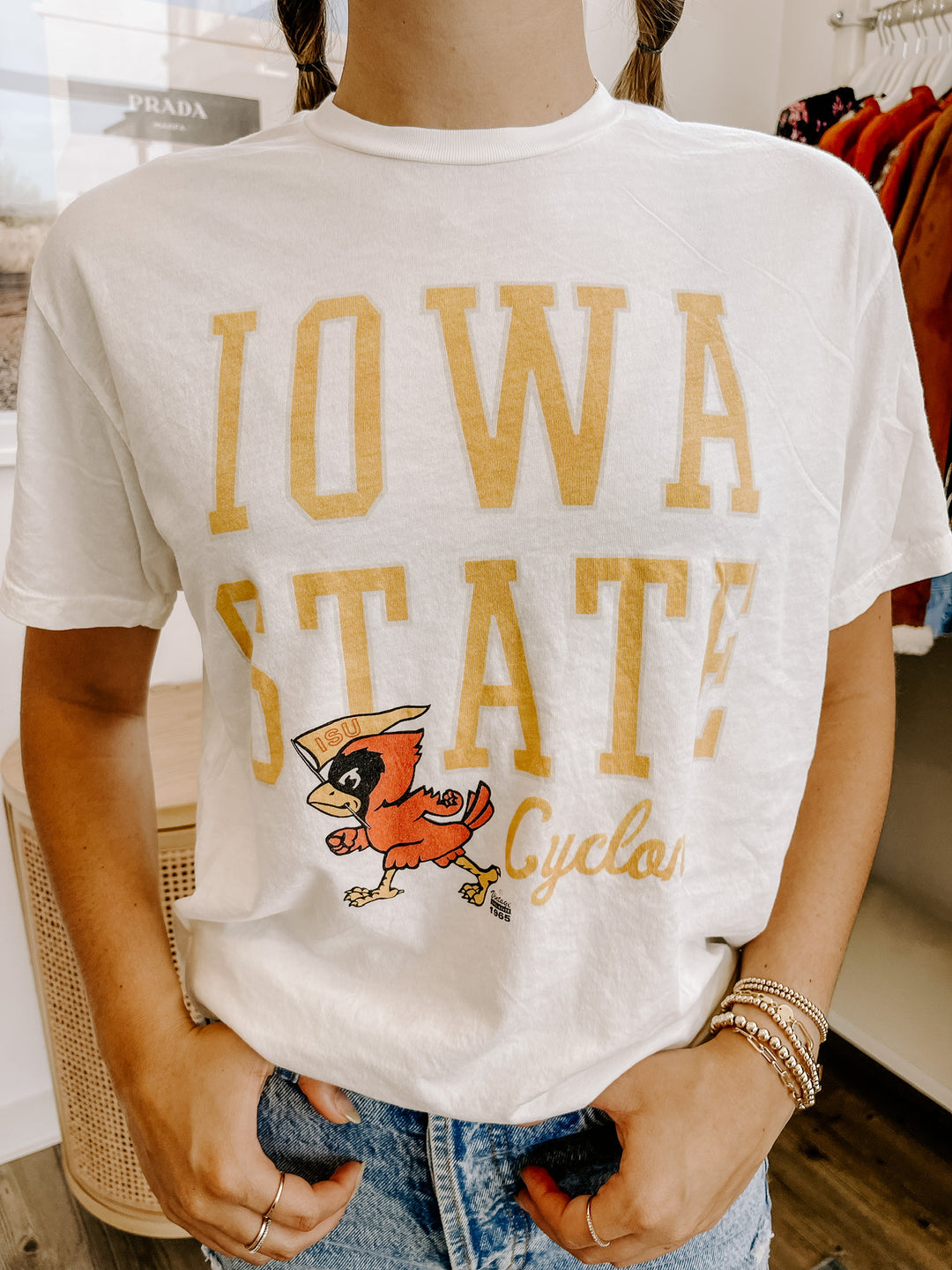 Retro Sport - Iowa State Cyclones Tee in Antique White