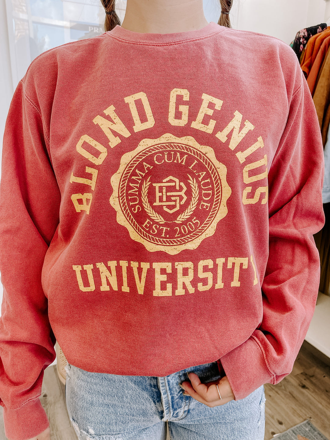 Blond Genius - Blond Genius University in Crimson with Yellow