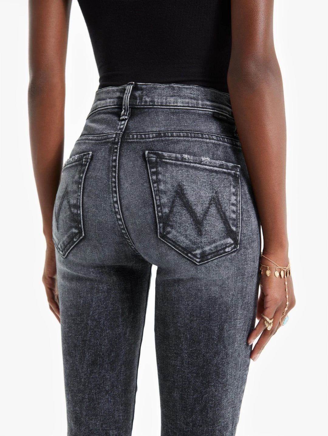 Mother Denim - The Insider Crop Step Fray in Train Stops