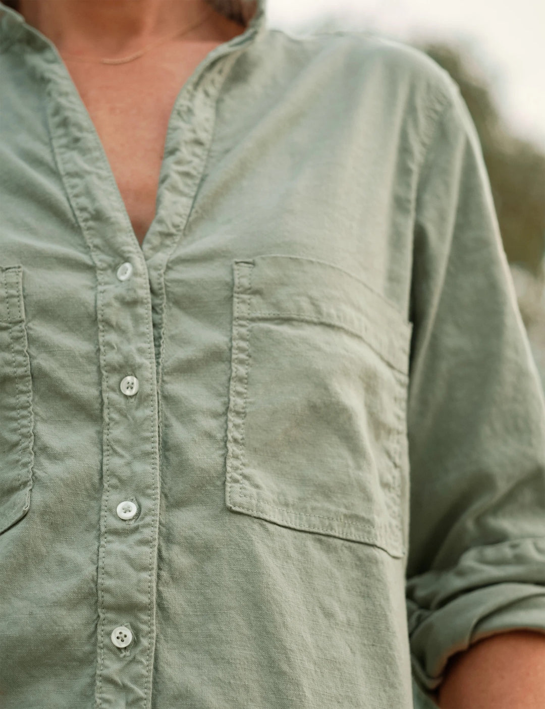 Frank & Eileen - Ireland Playsuit in Sage