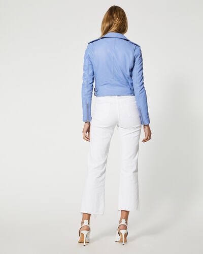 IRO - Ashville Leather Jacket in Summer Blue Default