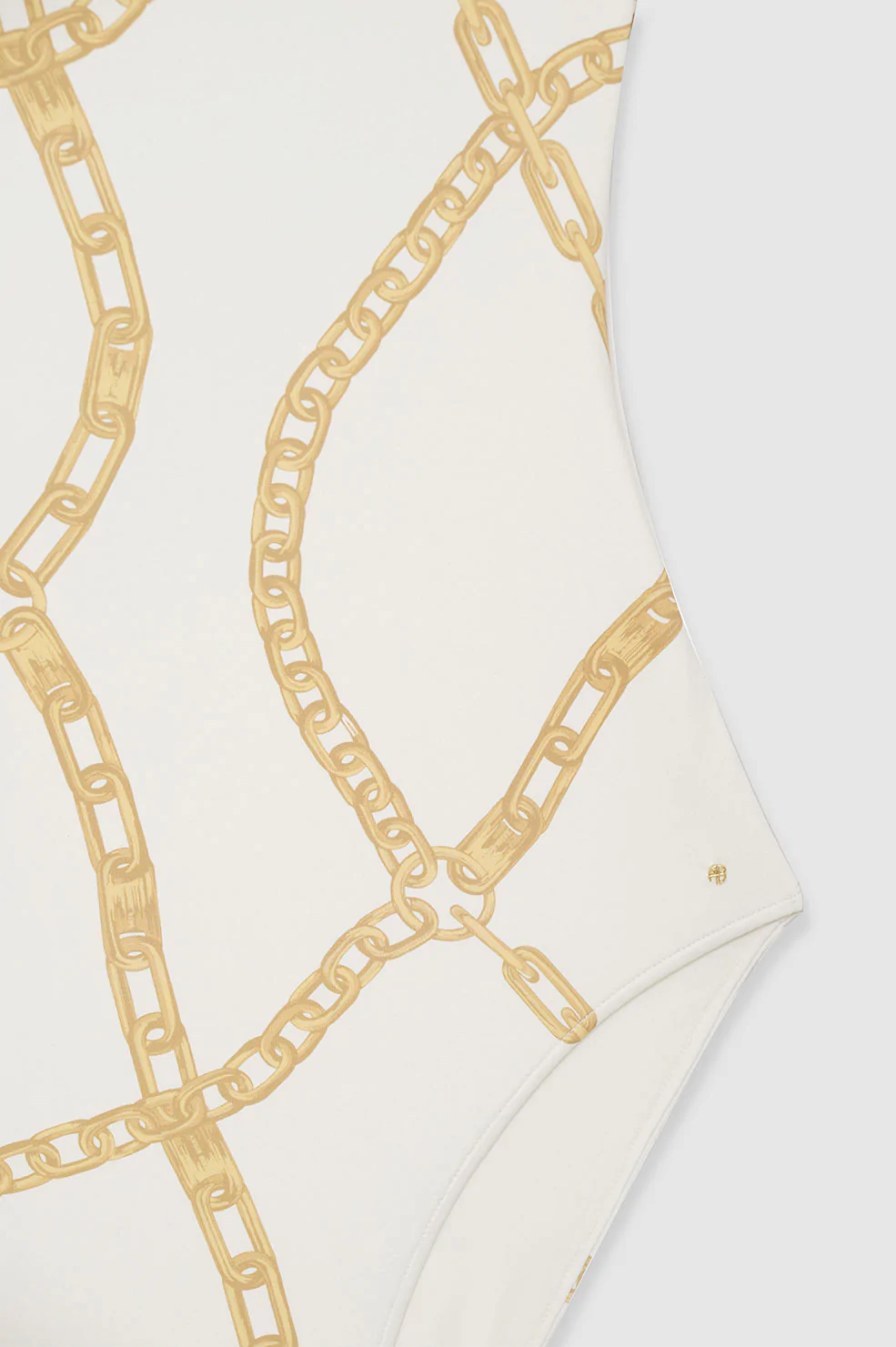 Anine Bing - Jace One Piece in Cream And Tan Link Print