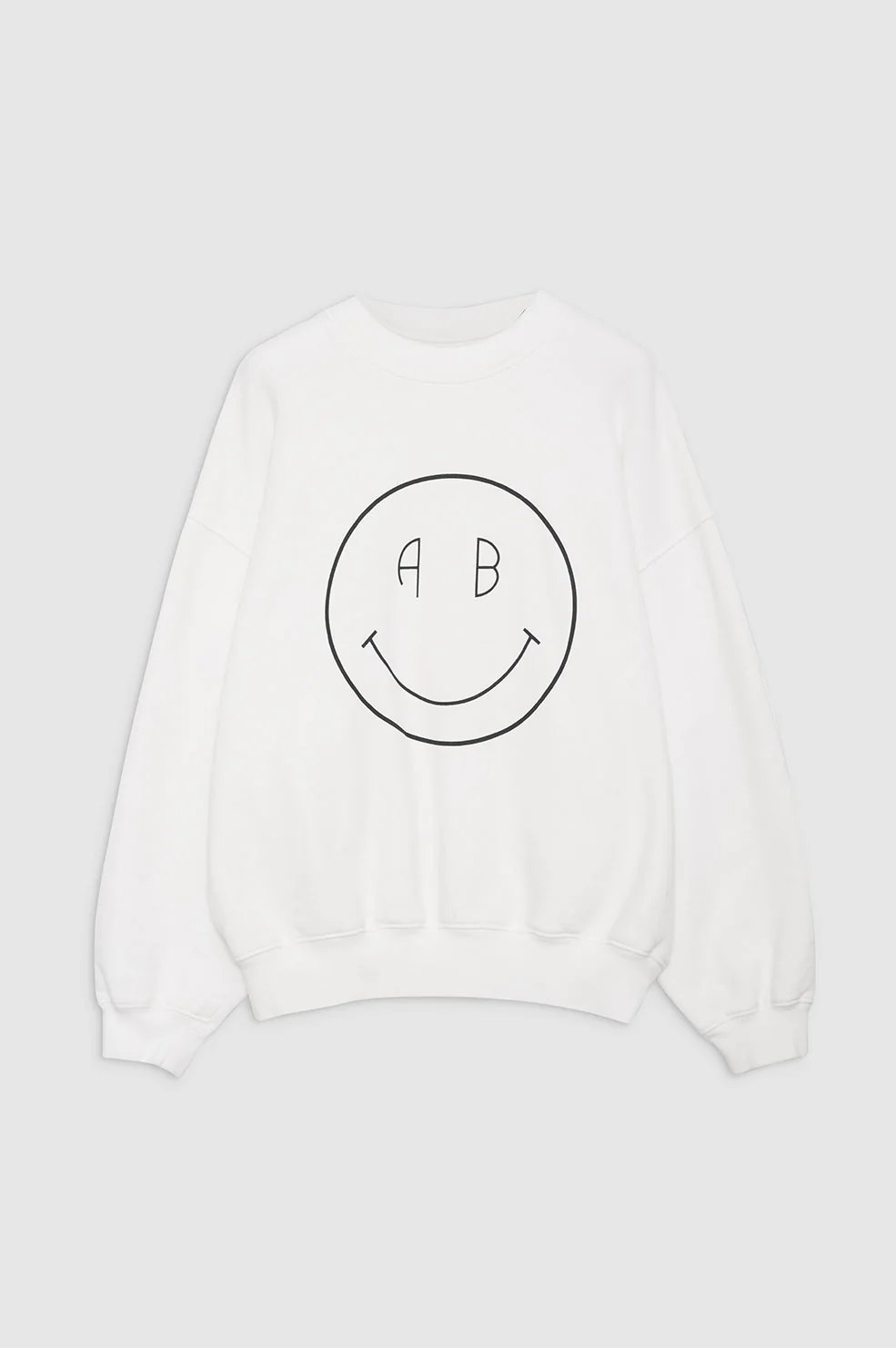 Anine Bing - Jaci Sweatshirt Smiley in White