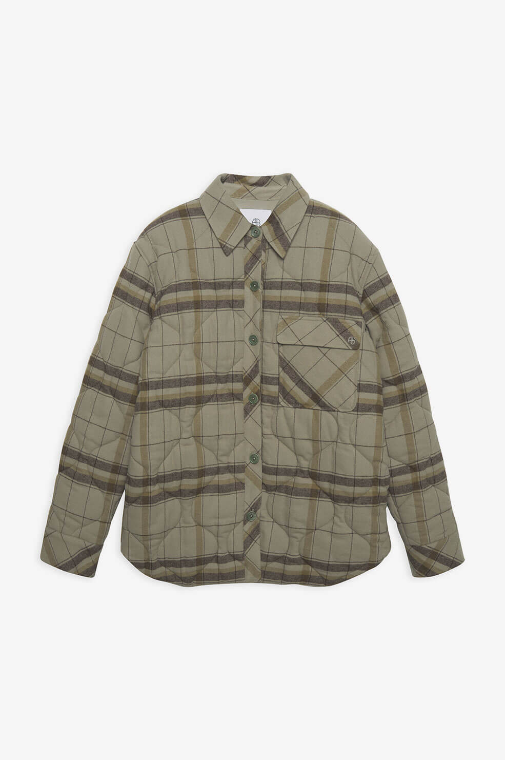 Anine Bing - Jacob Jacket in Green Khaki Plaid