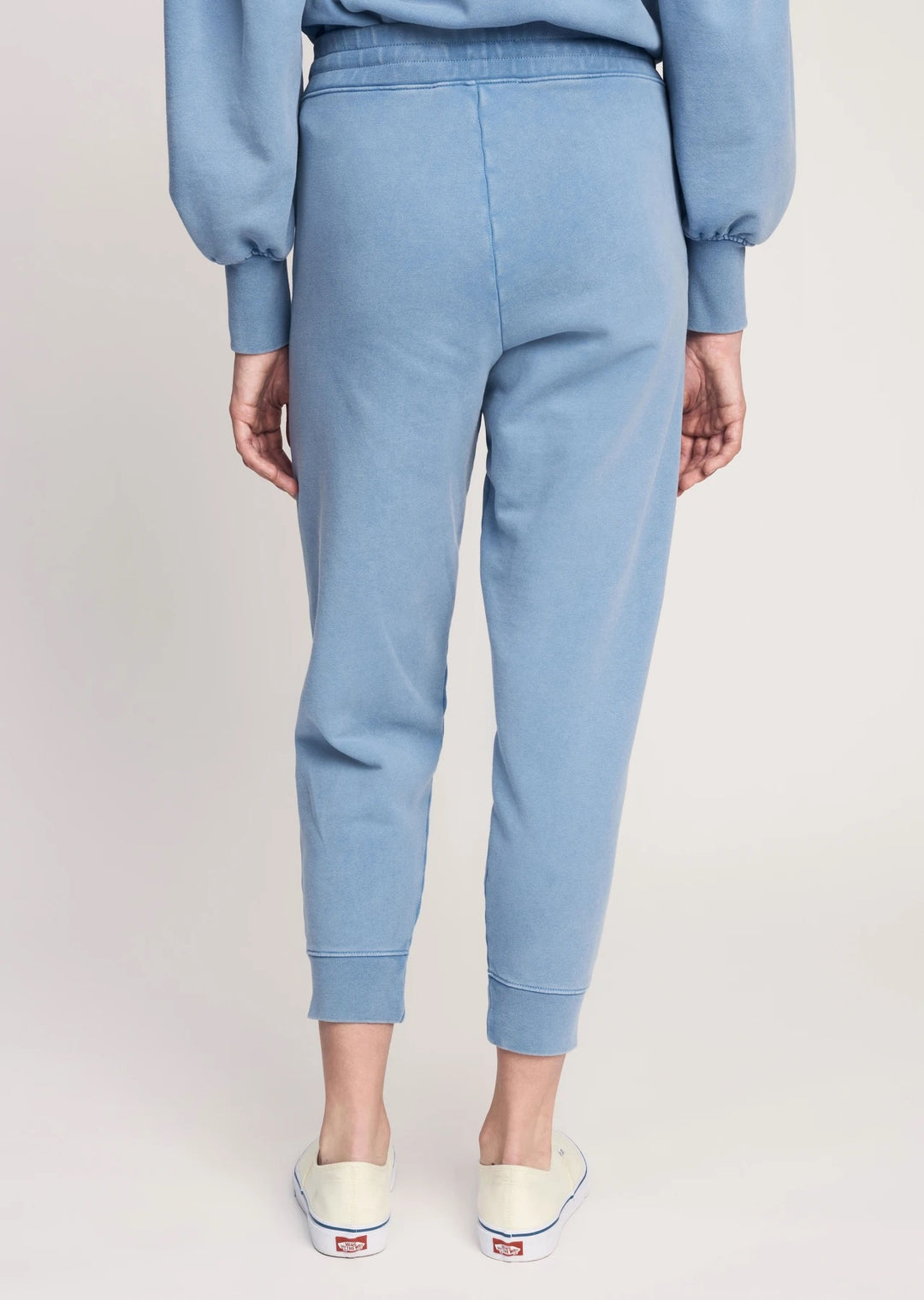 Derek Lam 10 Crosby - Jax Sweatpant with Sailor Buttons in Deep Blue
