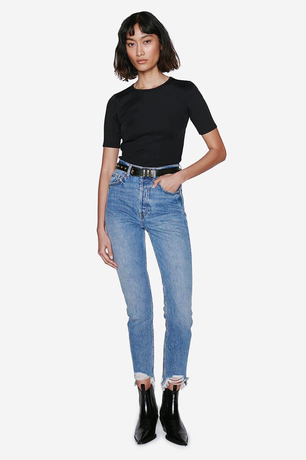 Anine Bing - Jean Top in Black