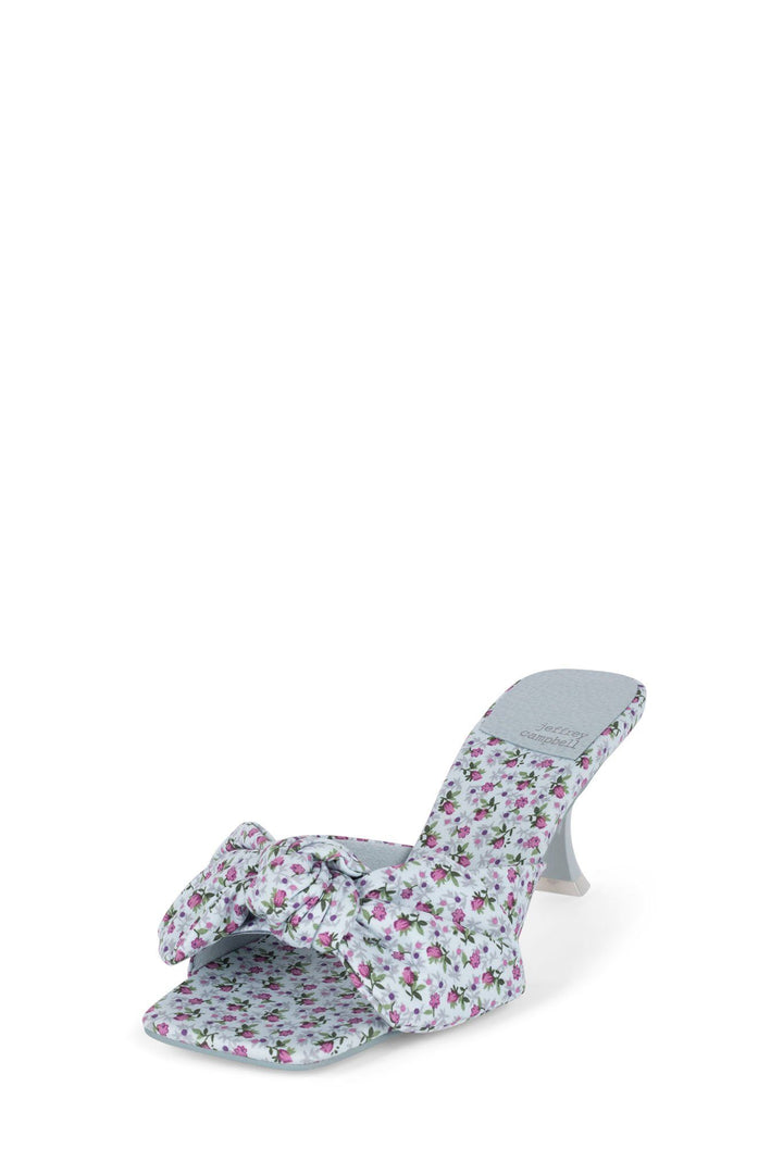 Jeffrey Campbell - Mr. Big Bow in Blue Floral Shoes