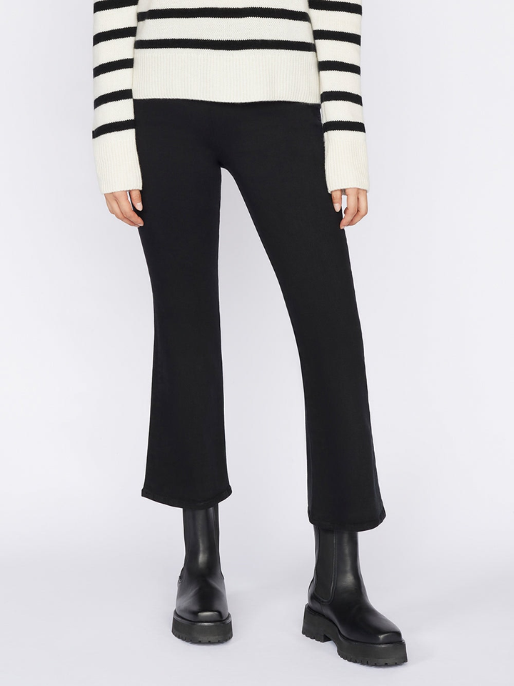 Frame - Jet Set Crop Mini Boot in Sheer Noir