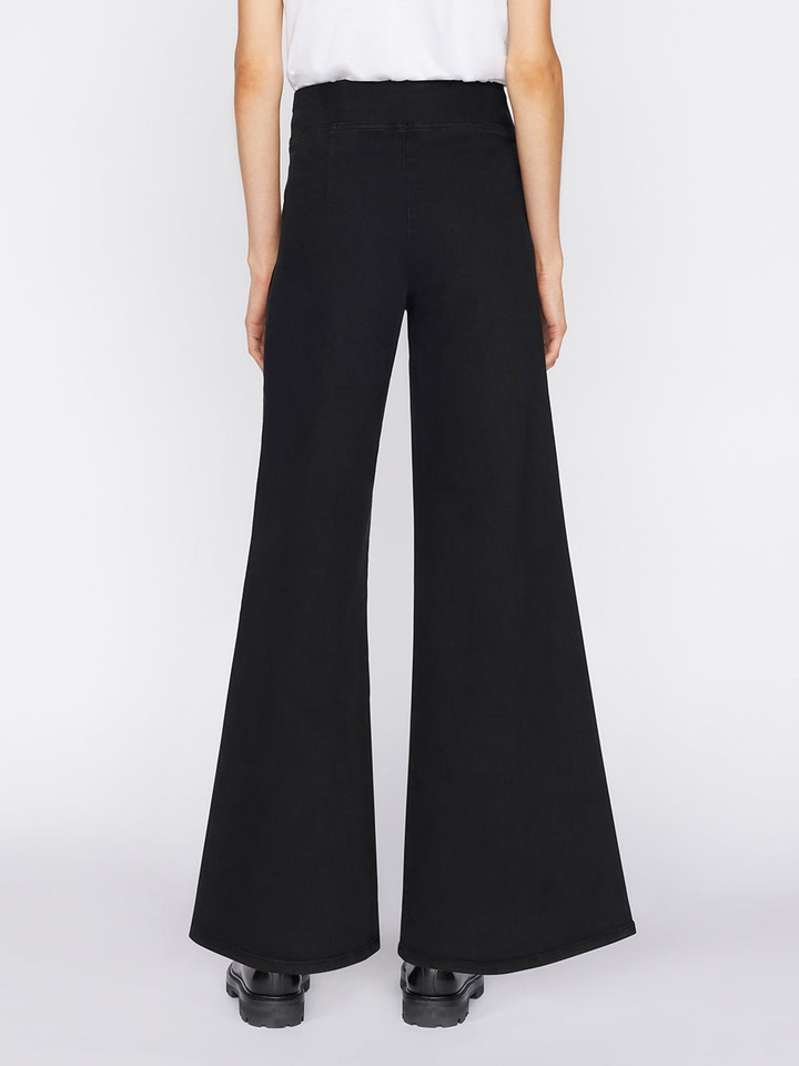 Frame - Jet Set Wide Leg in Sheer Noir