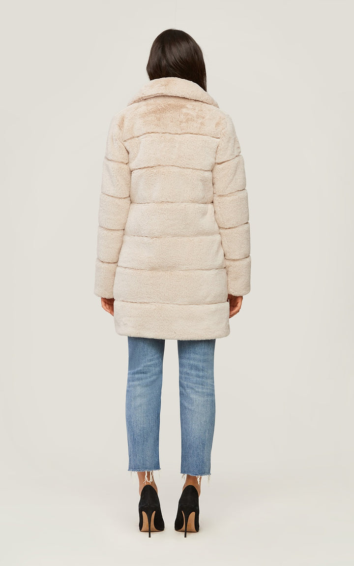 Soia & Kyo - Joan Faux Fur Coat in Sandstone