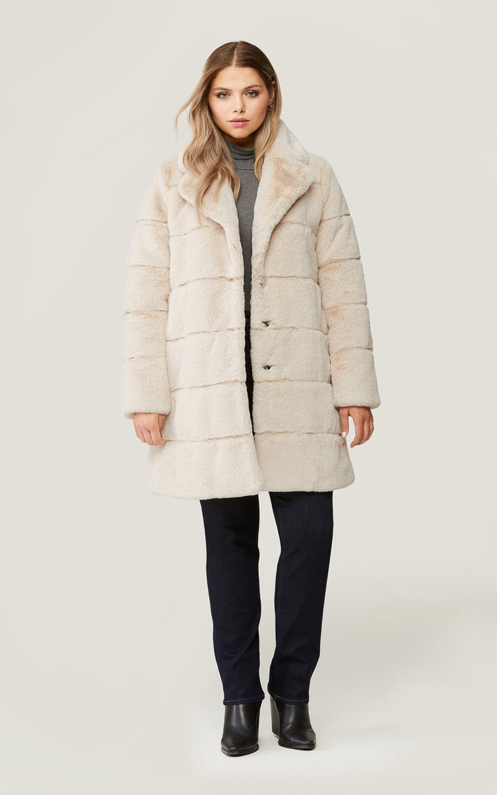 Soia & Kyo - Joan Faux Fur Coat in Sandstone