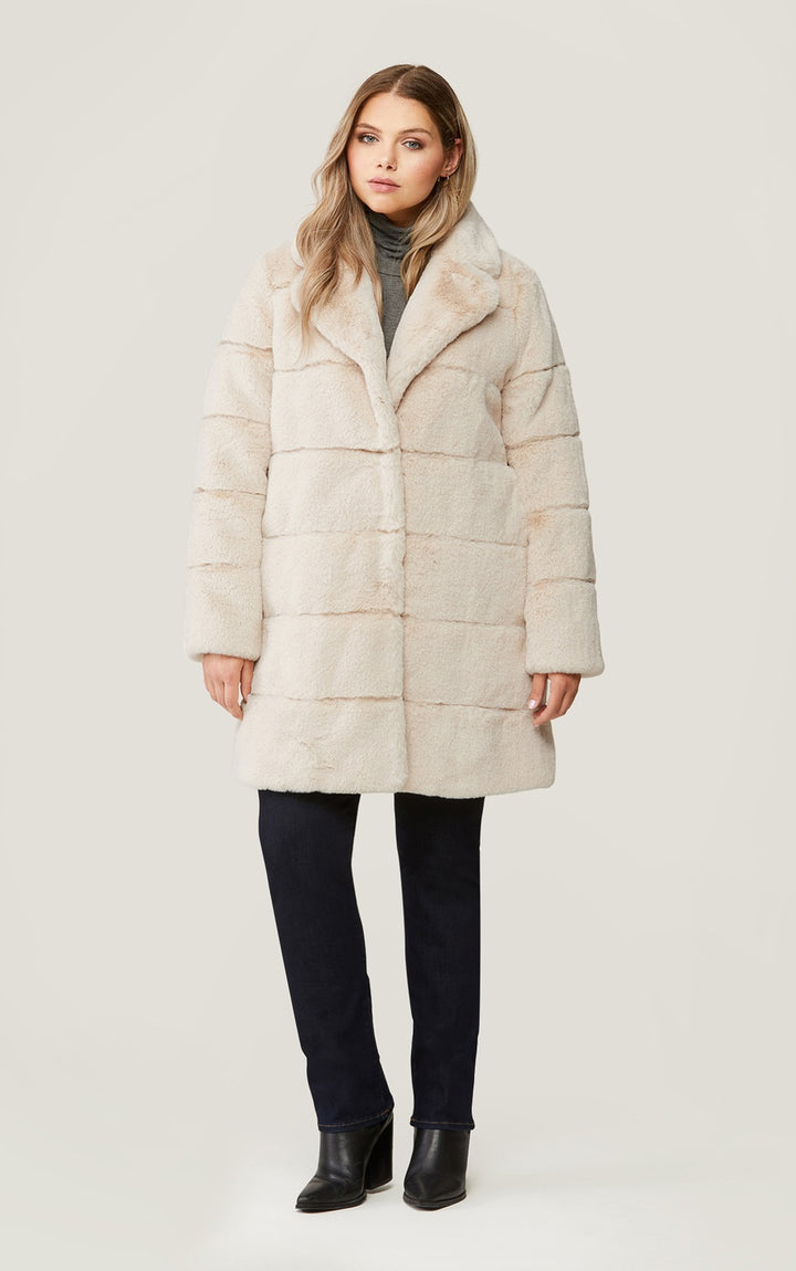 Soia & Kyo - Joan Faux Fur Coat in Sandstone