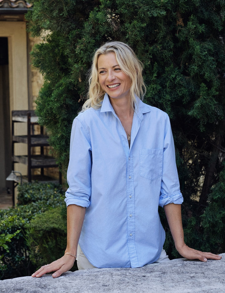 Frank & Eileen - Joedy Woven Button Up in Light Blue
