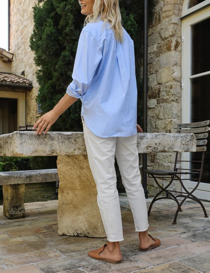 Frank & Eileen - Joedy Woven Button Up in Light Blue