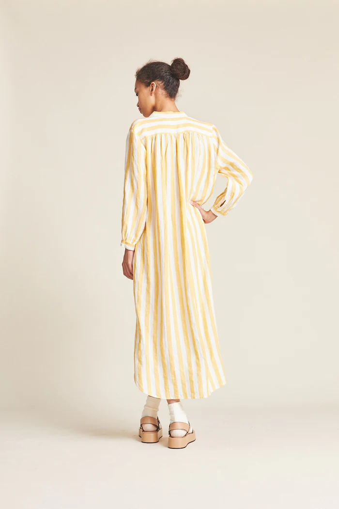 Trovata - Joni Dress in Yellow Awning Stripe