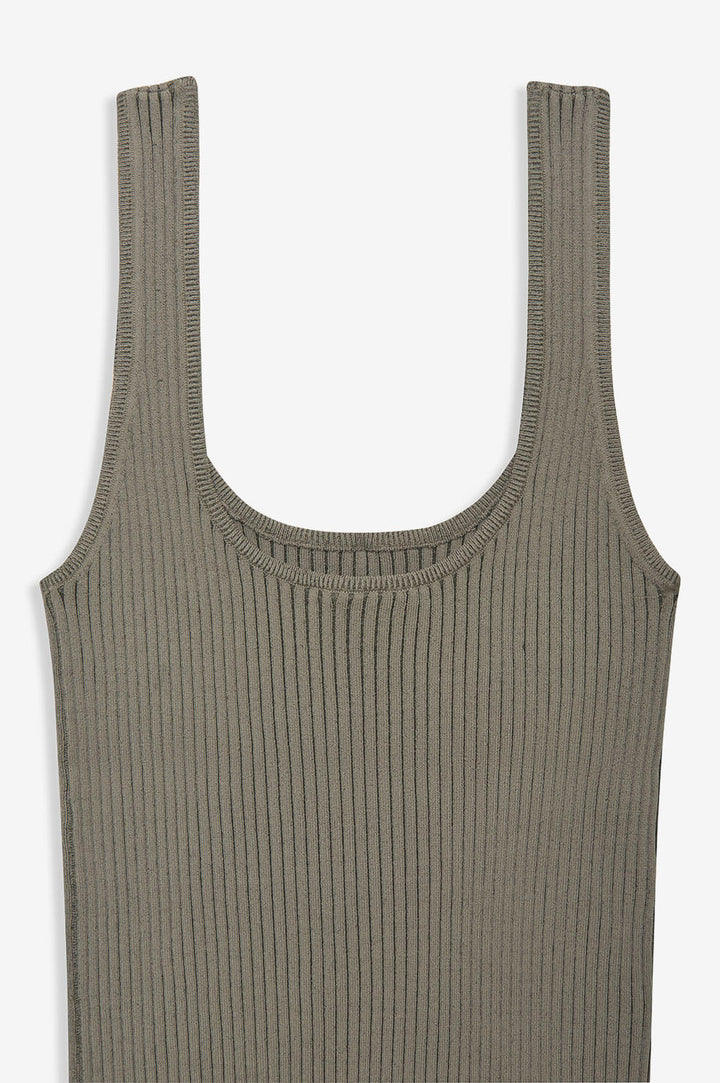Anine Bing - Josie Tank in Green Khaki and Olive