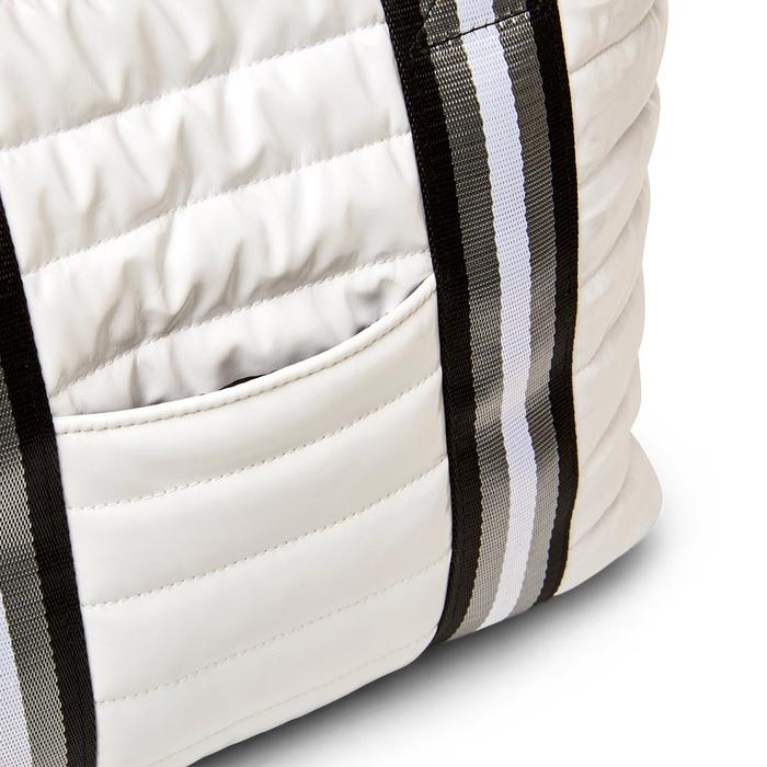 Think Royln - Jr. Wingman Bag w/ Elevated Pockets in White Patent