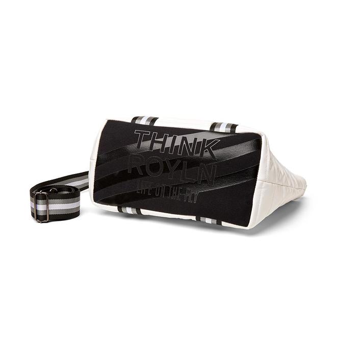 Think Royln - Jr. Wingman Bag w/ Elevated Pockets in White Patent