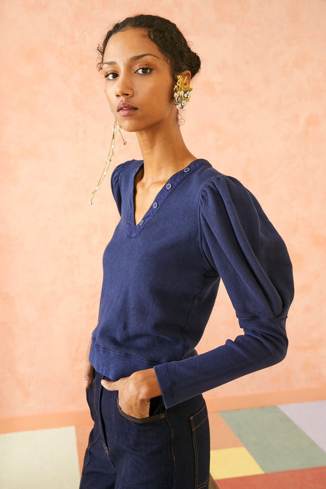 Ulla Johnson - Jude Pullover in Blue Iris