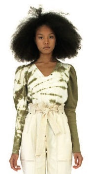 Ulla Johnson - Jude Pullover in Olive Tie Dye Clothing - Sweatshirts