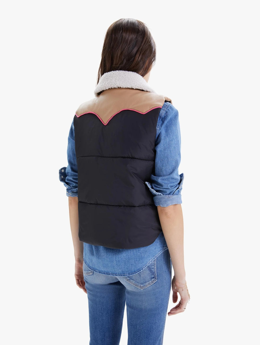 Mother - The Ol' West Puffer Vest in Just Visiting
