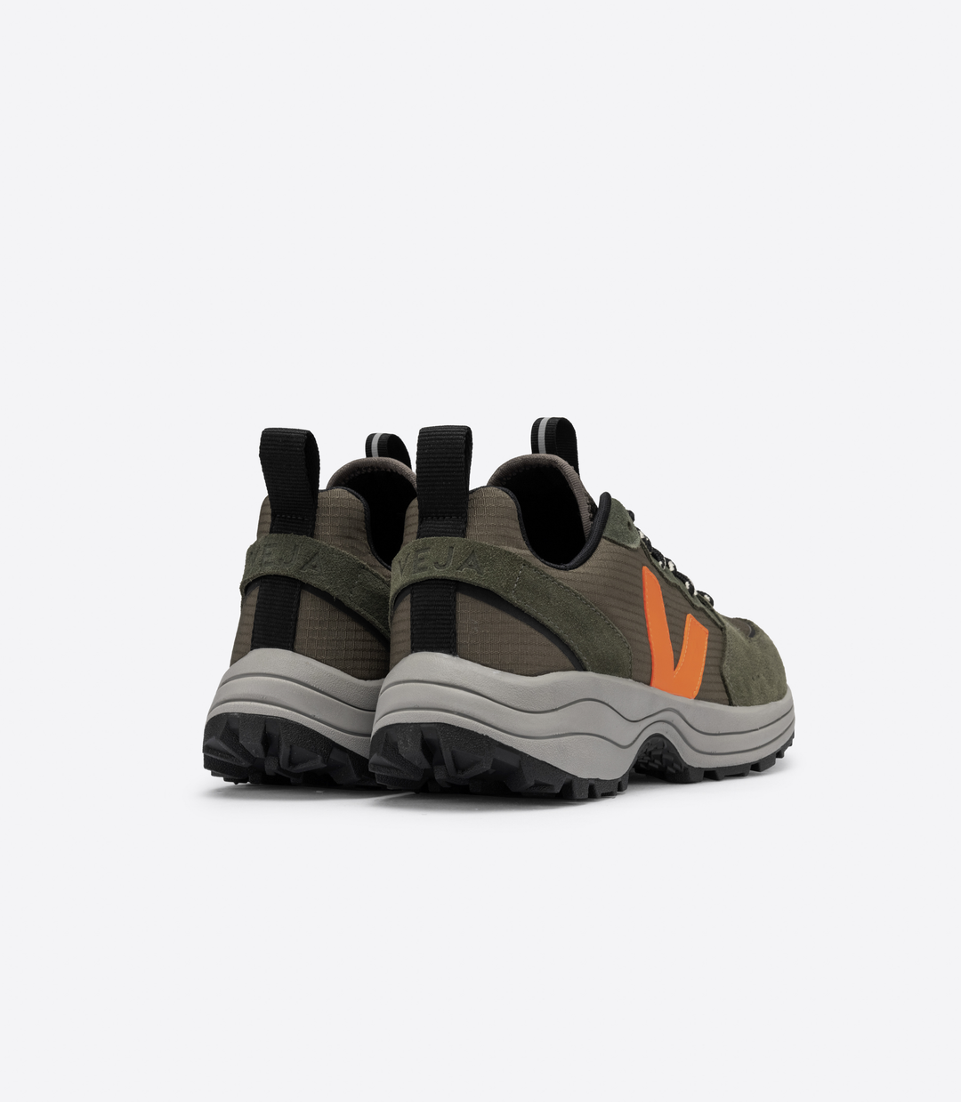 Veja - Venturi Ripstop Sneakers in Kaki Neon-Orange