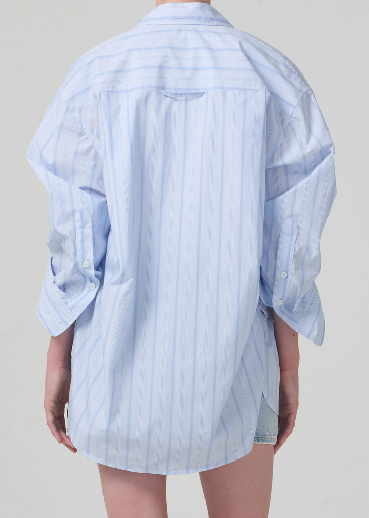 Citizens of Humanity - Kayla Shirt in Aquis Stripe