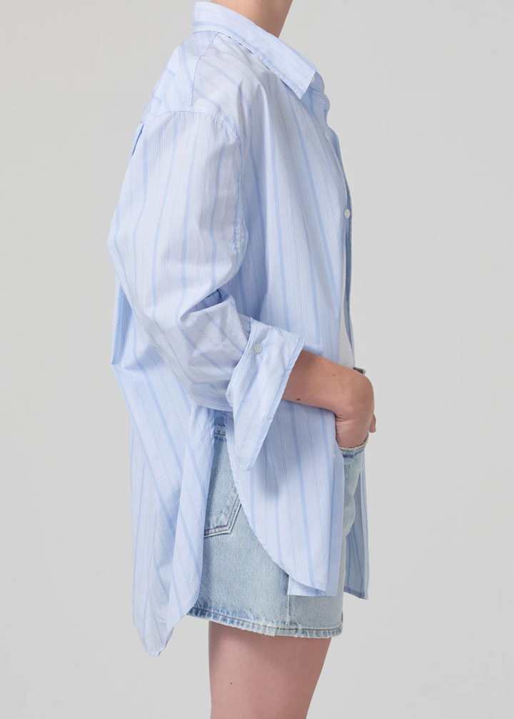 Citizens of Humanity - Kayla Shirt in Aquis Stripe