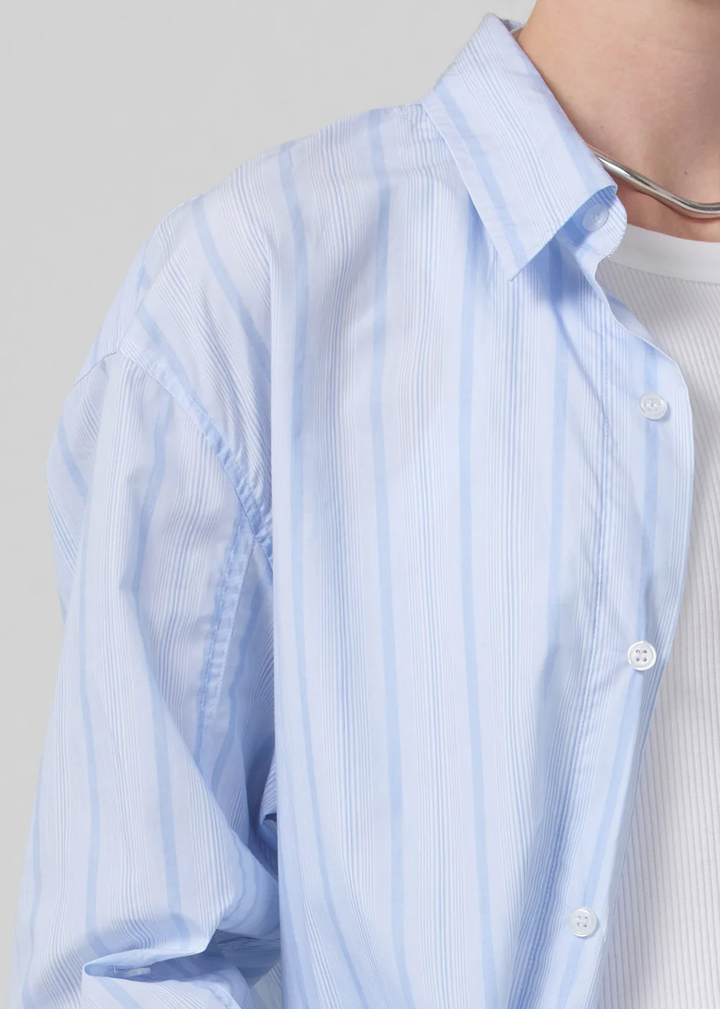 Citizens of Humanity - Kayla Shirt in Aquis Stripe