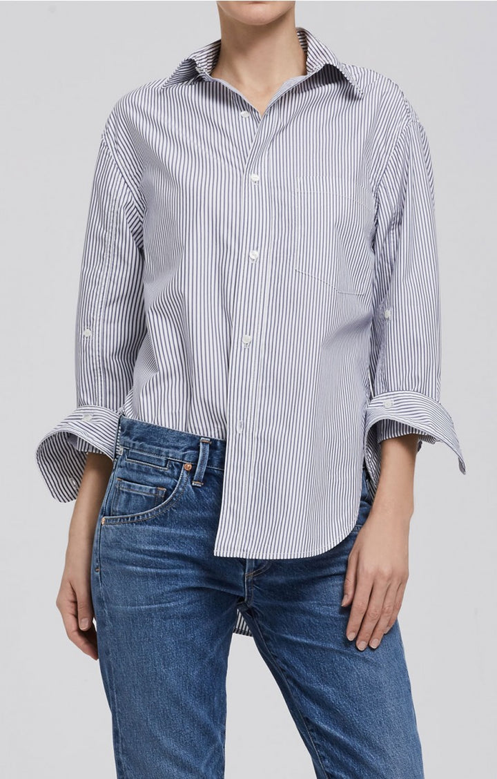 Citizens of Humanity - Kayla Shirt in Blue Stripe