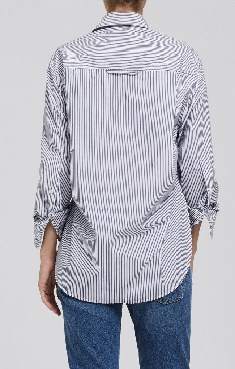 Citizens of Humanity - Kayla Shirt in Blue Stripe