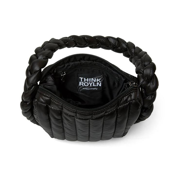Think Royln - The Kelsie Bag in Shiny Black