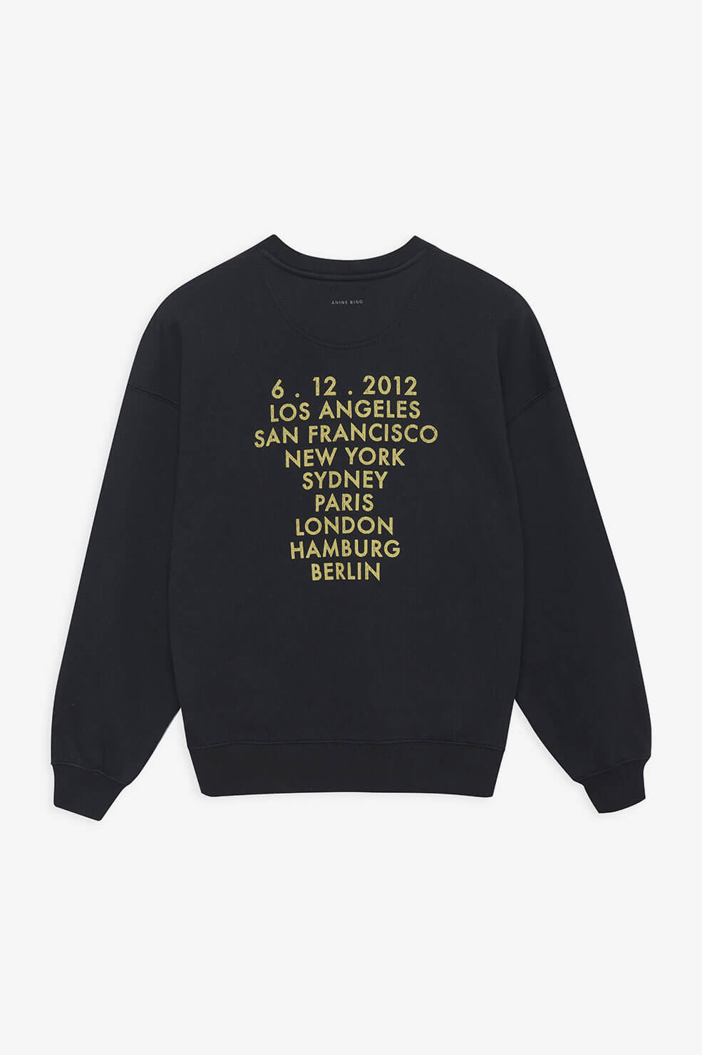 Anine Bing - Kenny Sweatshirt Gold Wings in Black