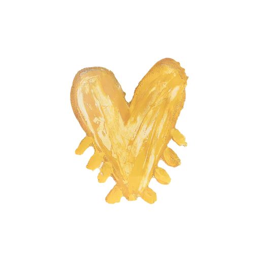 Kerri Rosenthal - Pop Heart Rock of Love in Gold Home Decor