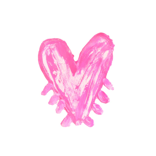 Kerri Rosenthal - Pop Heart Rock of Love in Pop Pink Home Decor