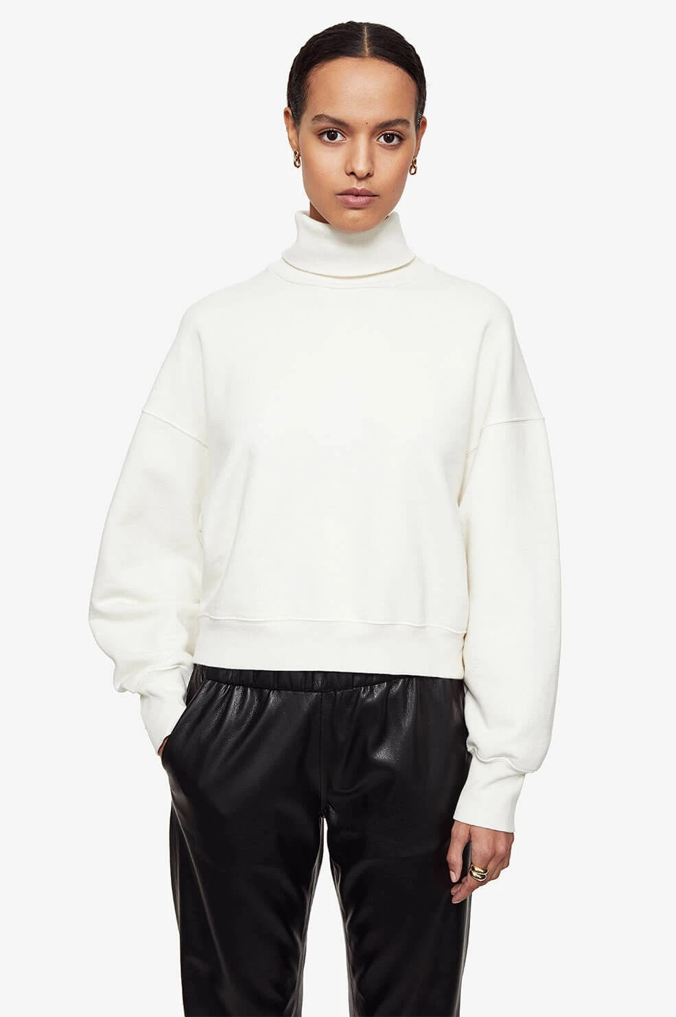 Anine Bing - Kian Sweatshirt in Ivory