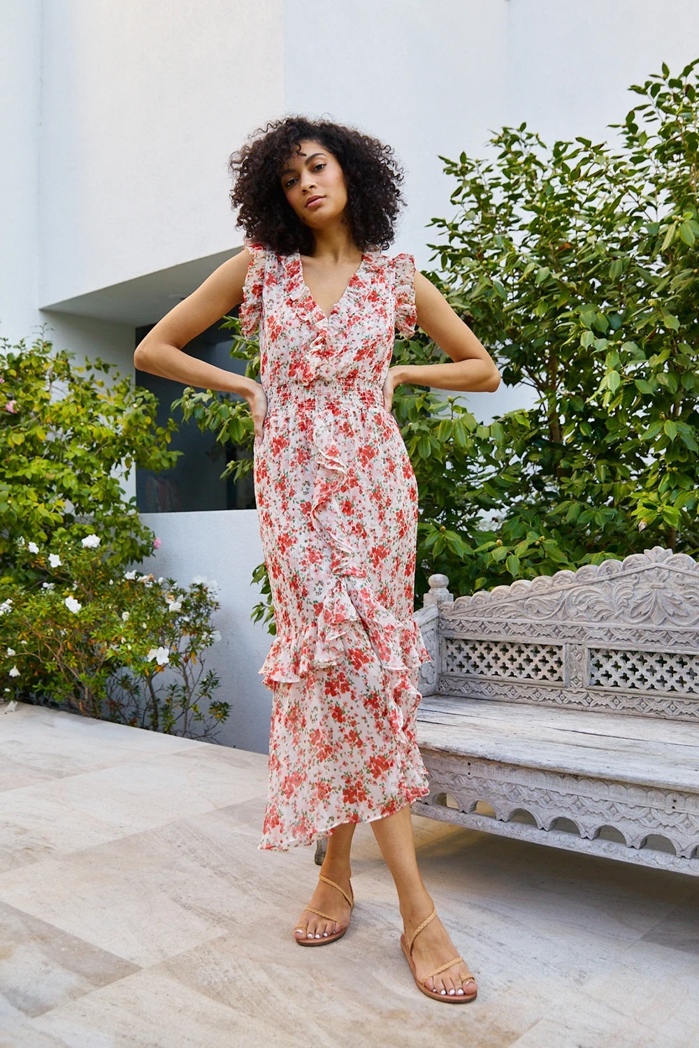 Misa - Kidada Dress in Poppy Allover