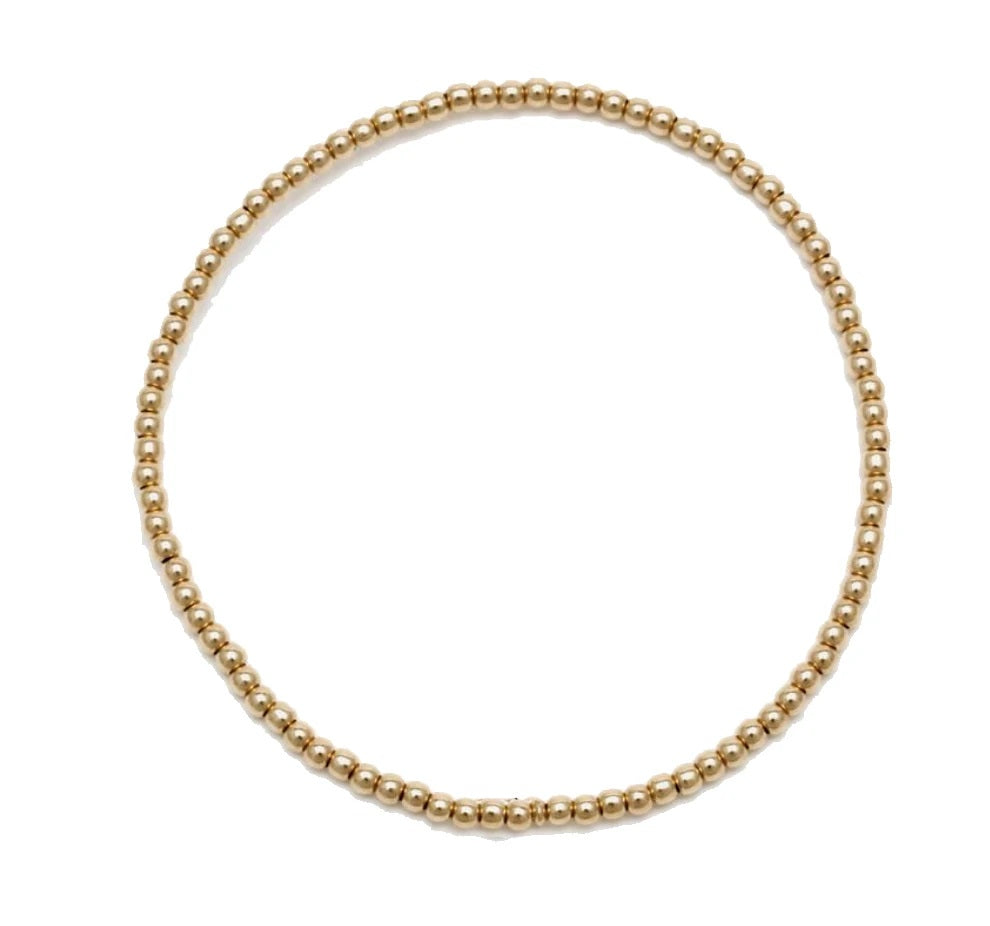 Alexa Leigh - Kids 2mm Gold Ball Bracelet in Yellow Gold
