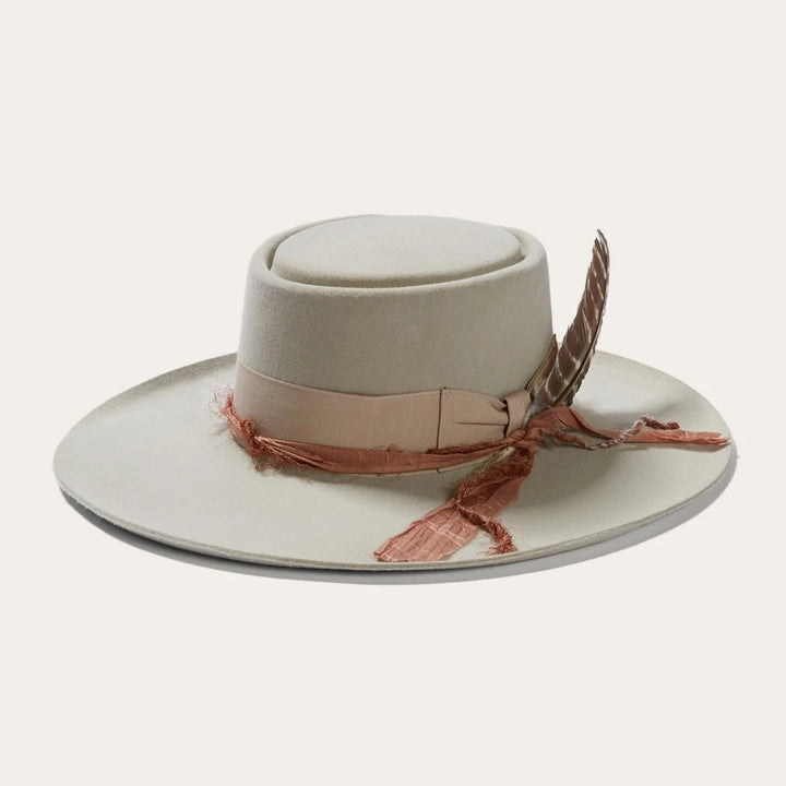 Blond Genius x Stetson - Kings Row Firm Felt Hat in Silver Grey