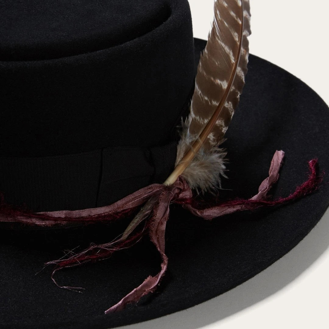 Blond Genius x Stetson - Kings Row Firm Felt Hat in Black